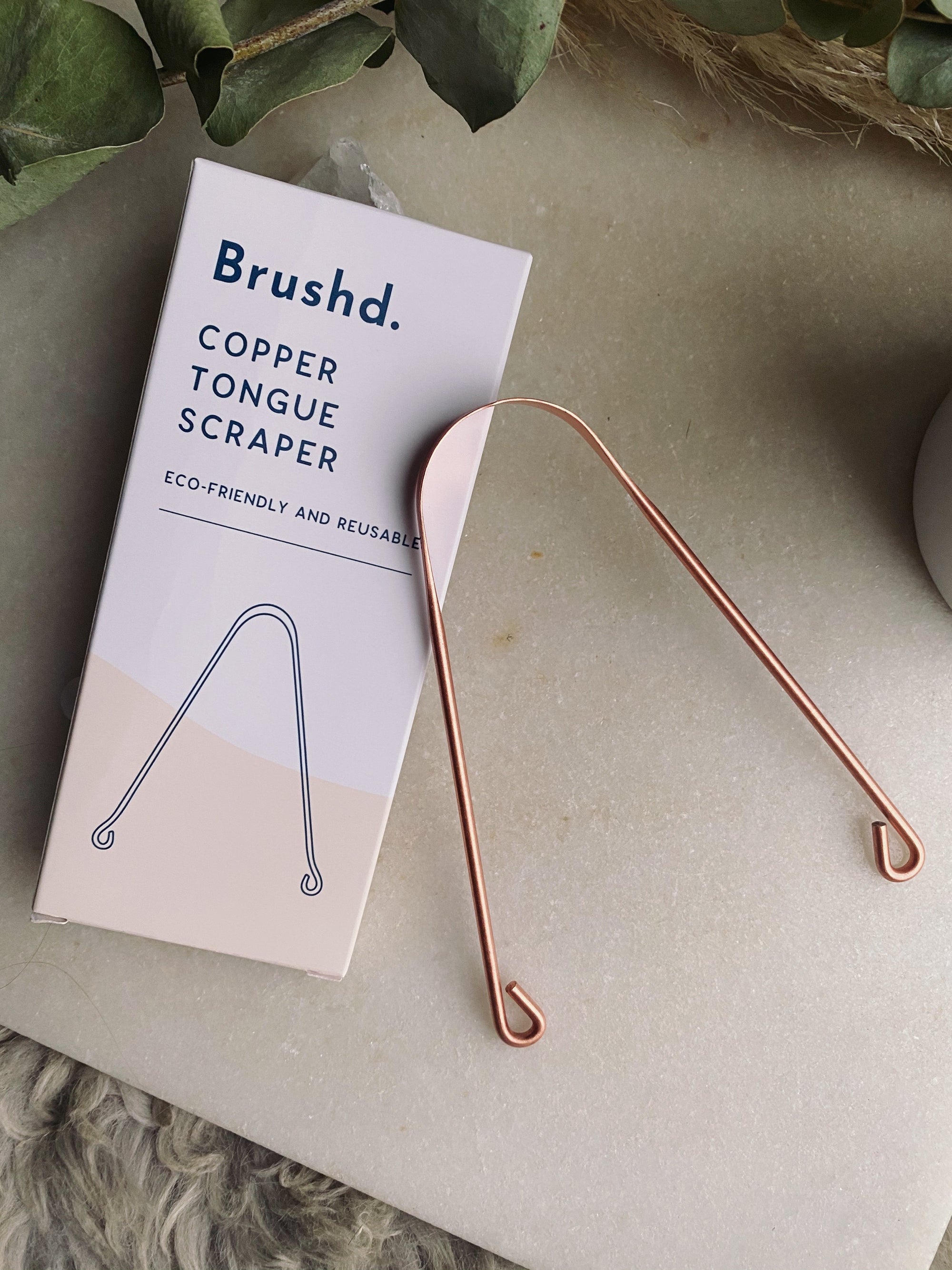 Brush'd - Copper Tongue Scraper