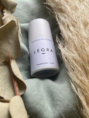 LEGRA - Fragrance Free - Natural Deodorant Stick