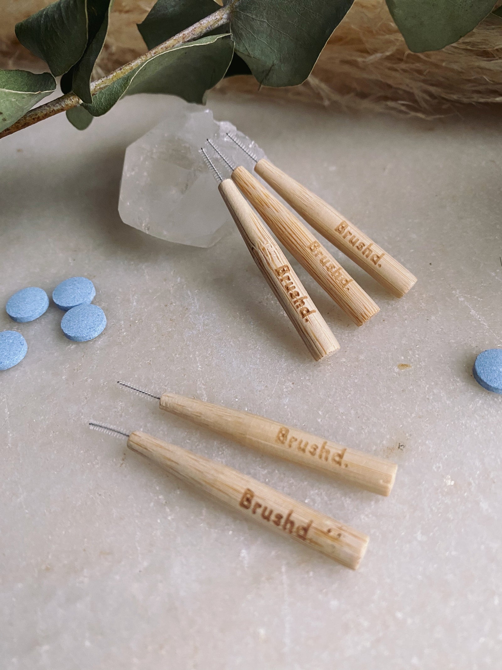 Brush'd - Bamboo Interdental Brushes - 0.6mm, 0.8mm, 1.0mm