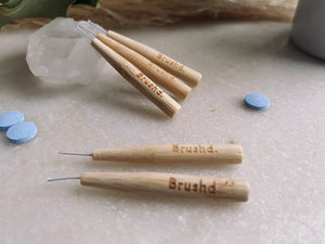 Brush'd - Bamboo Interdental Brushes - 0.6mm, 0.8mm, 1.0mm
