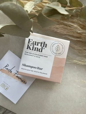 Earth Kind - Bergamot & Sage Shampoo Bar - Dry & Coloured Hair
