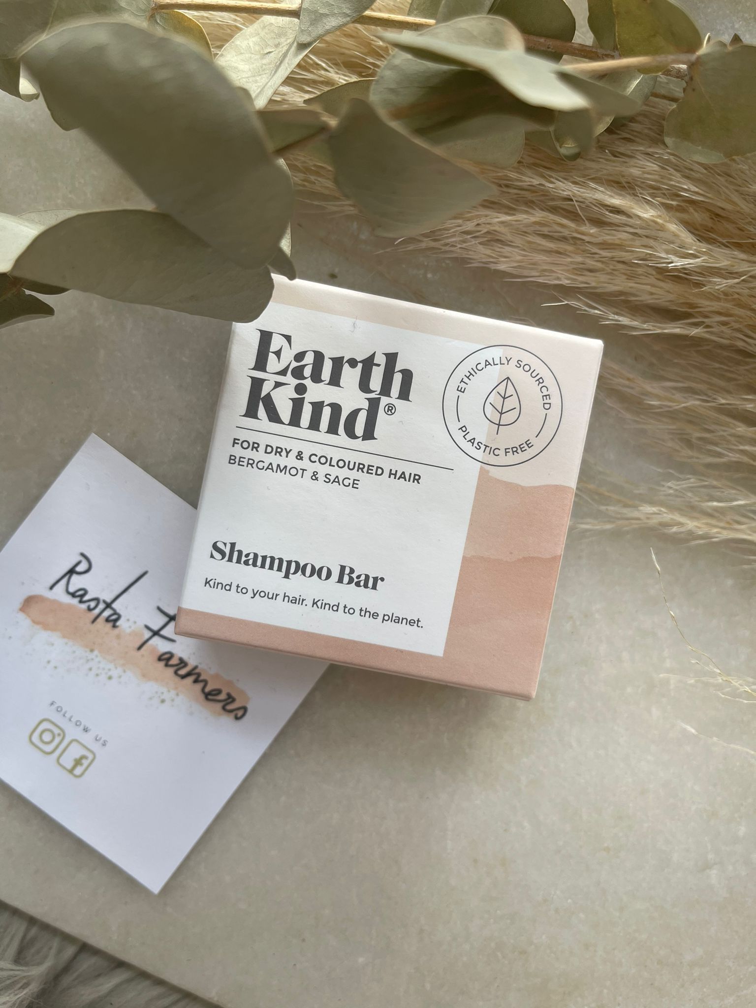 Earth Kind - Bergamot & Sage Shampoo Bar - Dry & Coloured Hair