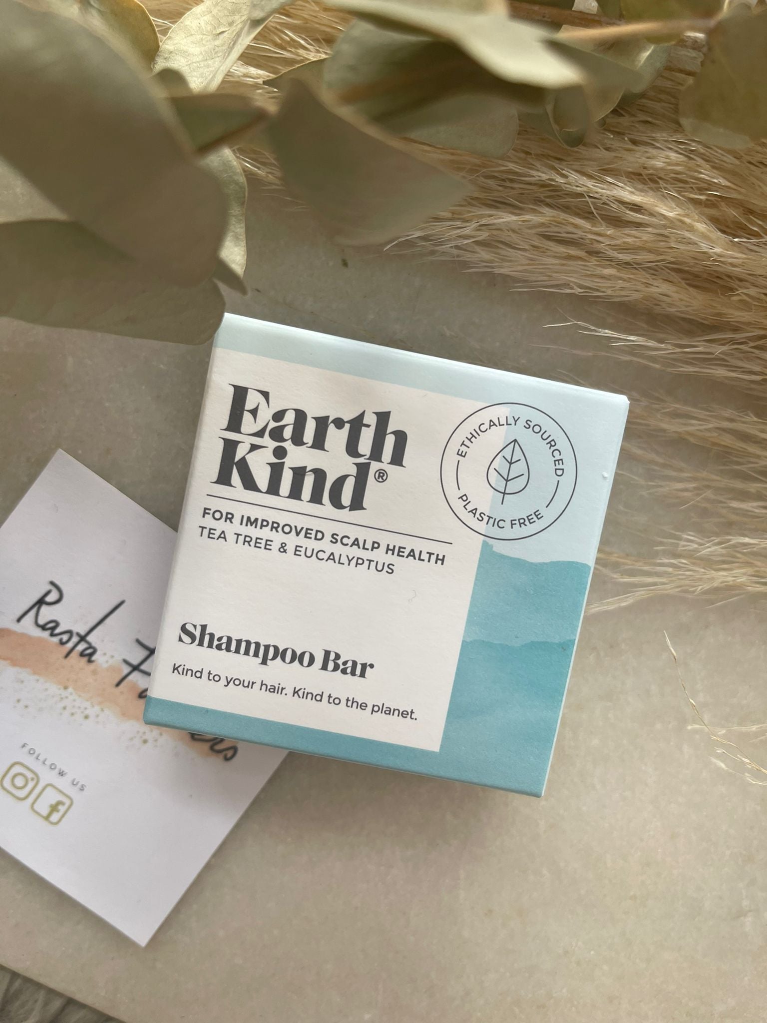 Earth Kind - Tea Tree & Eucalyptus Shampoo Bar - Improved Scalp Health