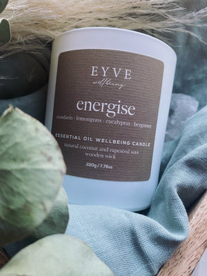 EYVE Wellbeing - Energise Essential Oil Wellbeing Candle