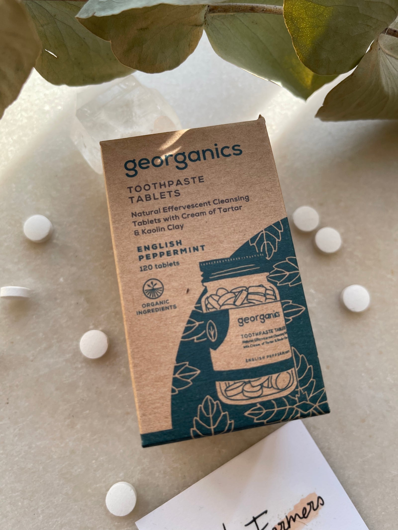 Georganics - Toothpaste Tablets - English Peppermint