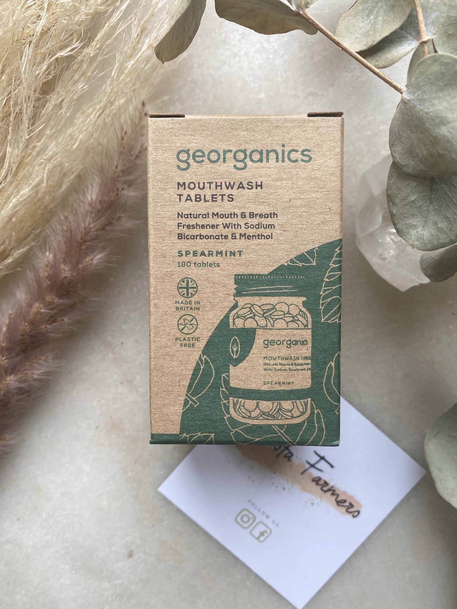 Georganics - Mouthwash Tablets - Spearmint - 180 Tablets