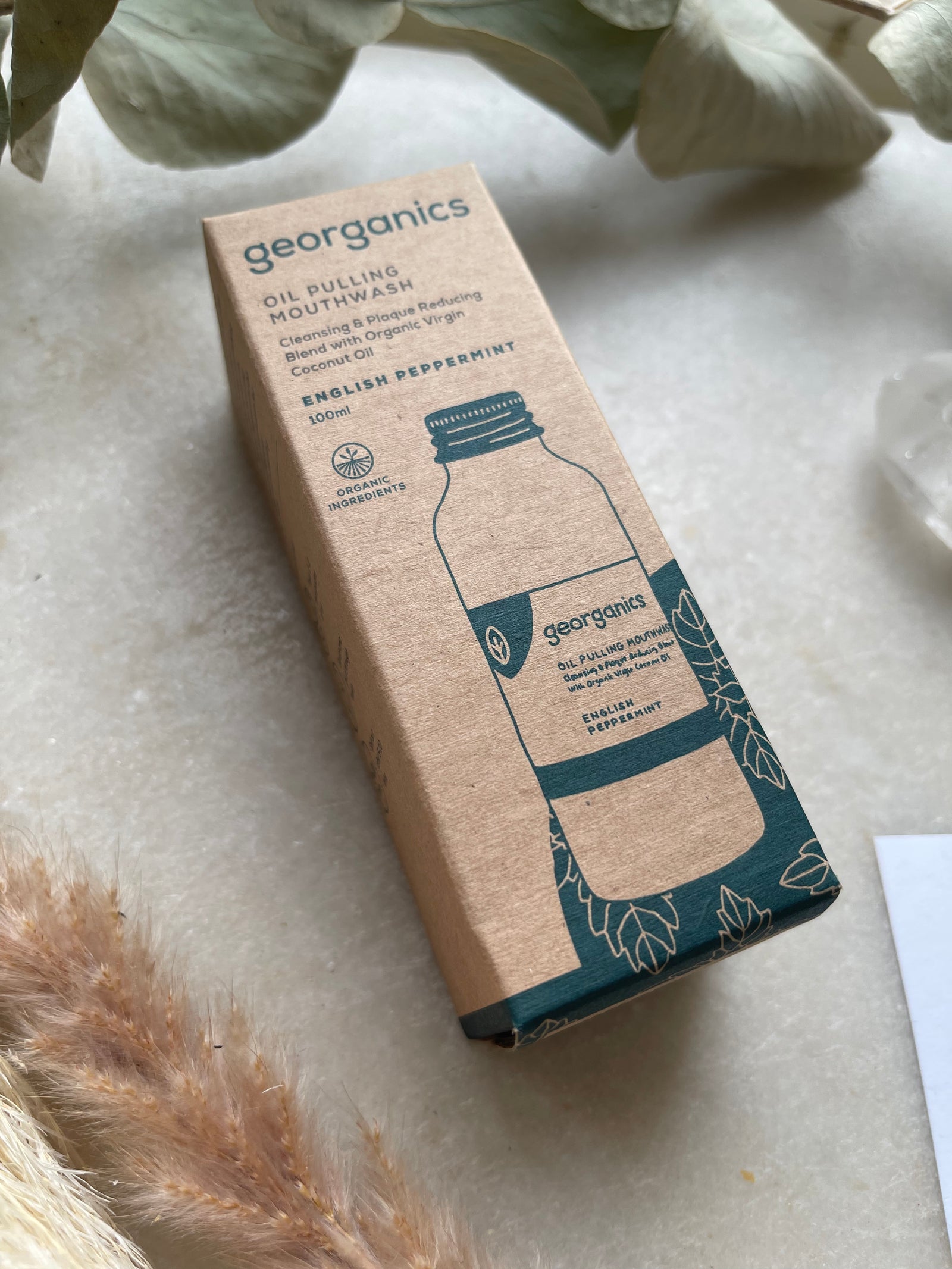 Georganics - Oil Pulling Mouthwash - English Peppermint