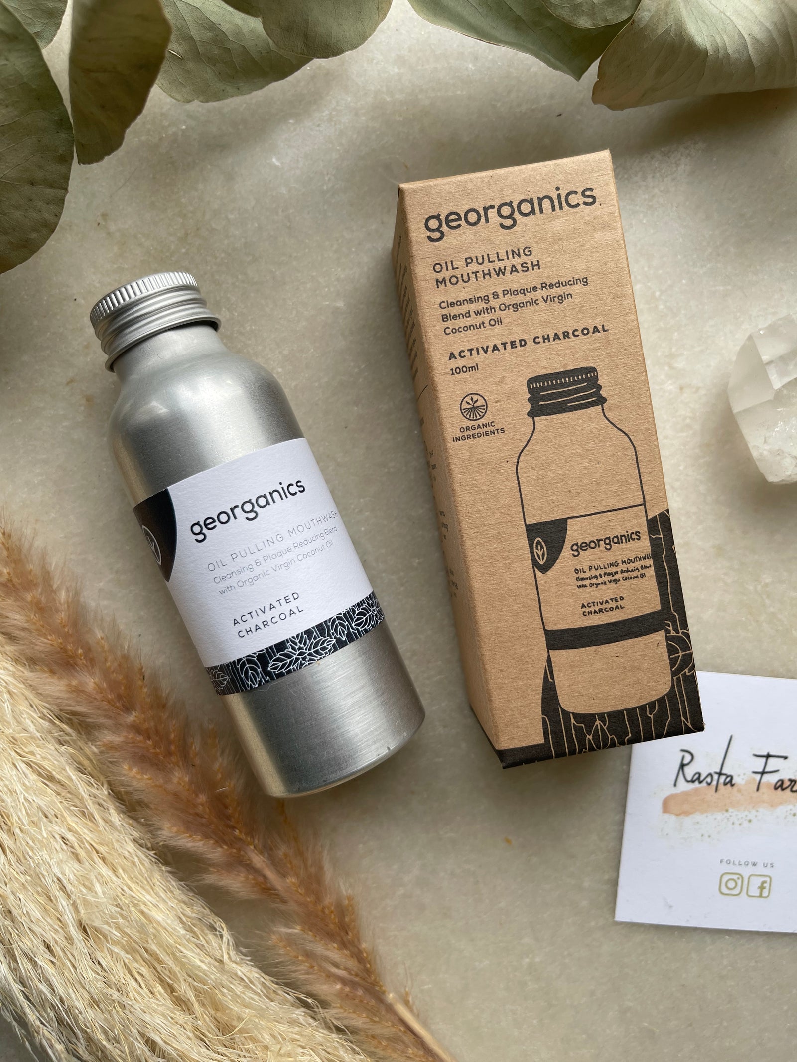 Georganics - Oil Pulling Mouthwash - Activated Charcoal