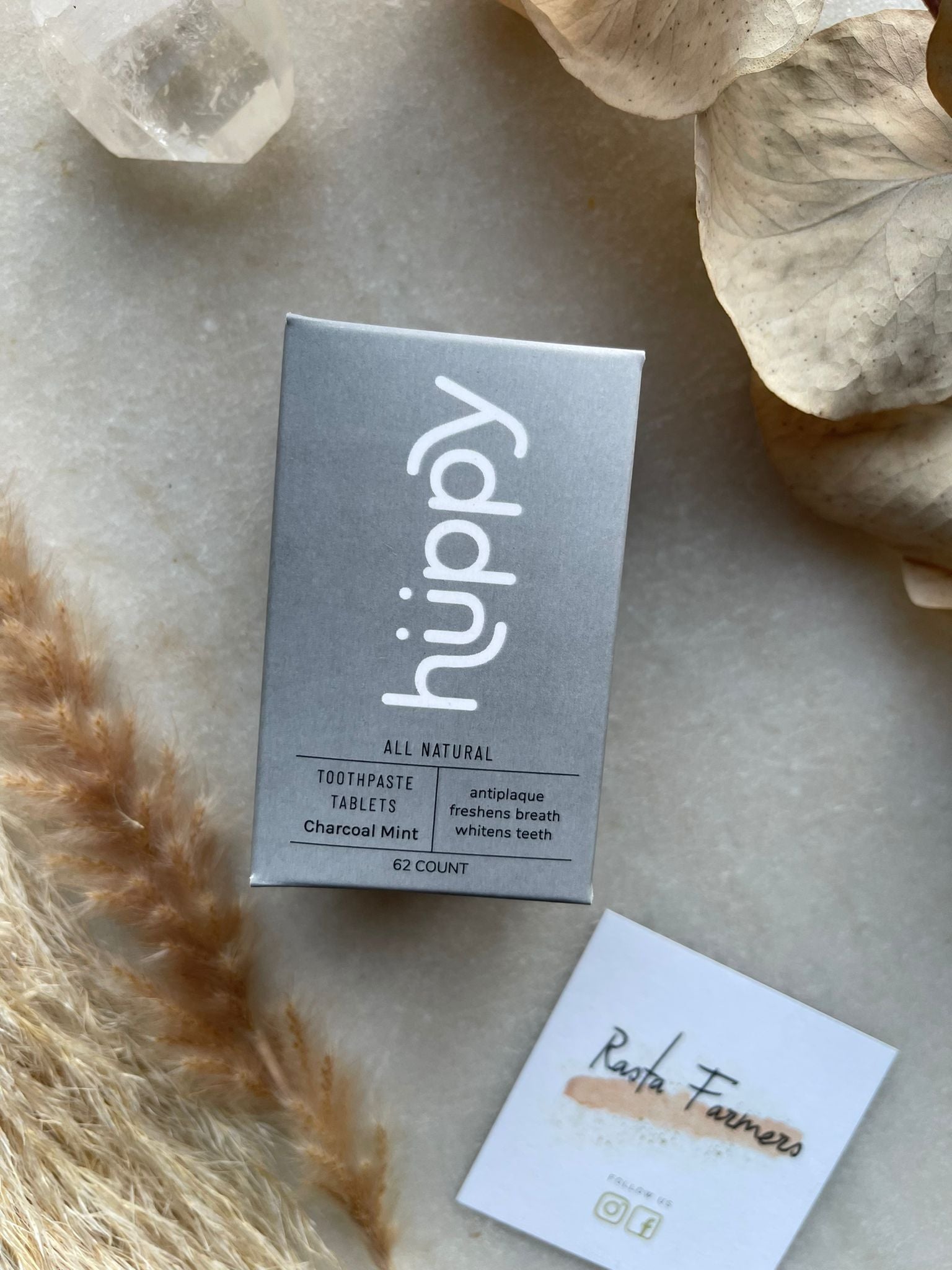 Huppy - Toothbrush Tablets - Charcoal 62s