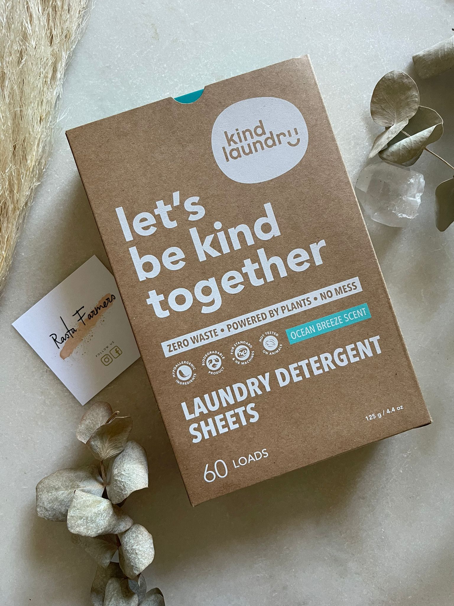 Kind Laundry - Laundry Detergent Sheets - 60 Washes - Ocean Breeze