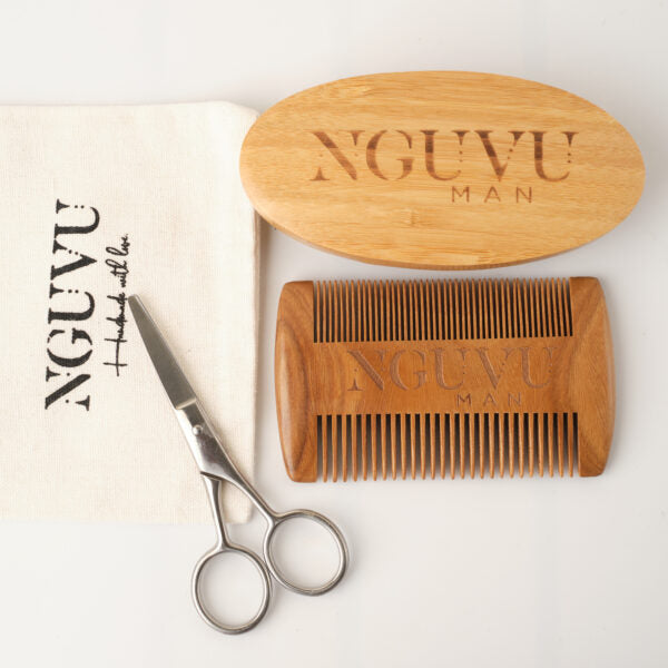 Nguvu Sheacare Skincare - Men's Beard Grooming Kit