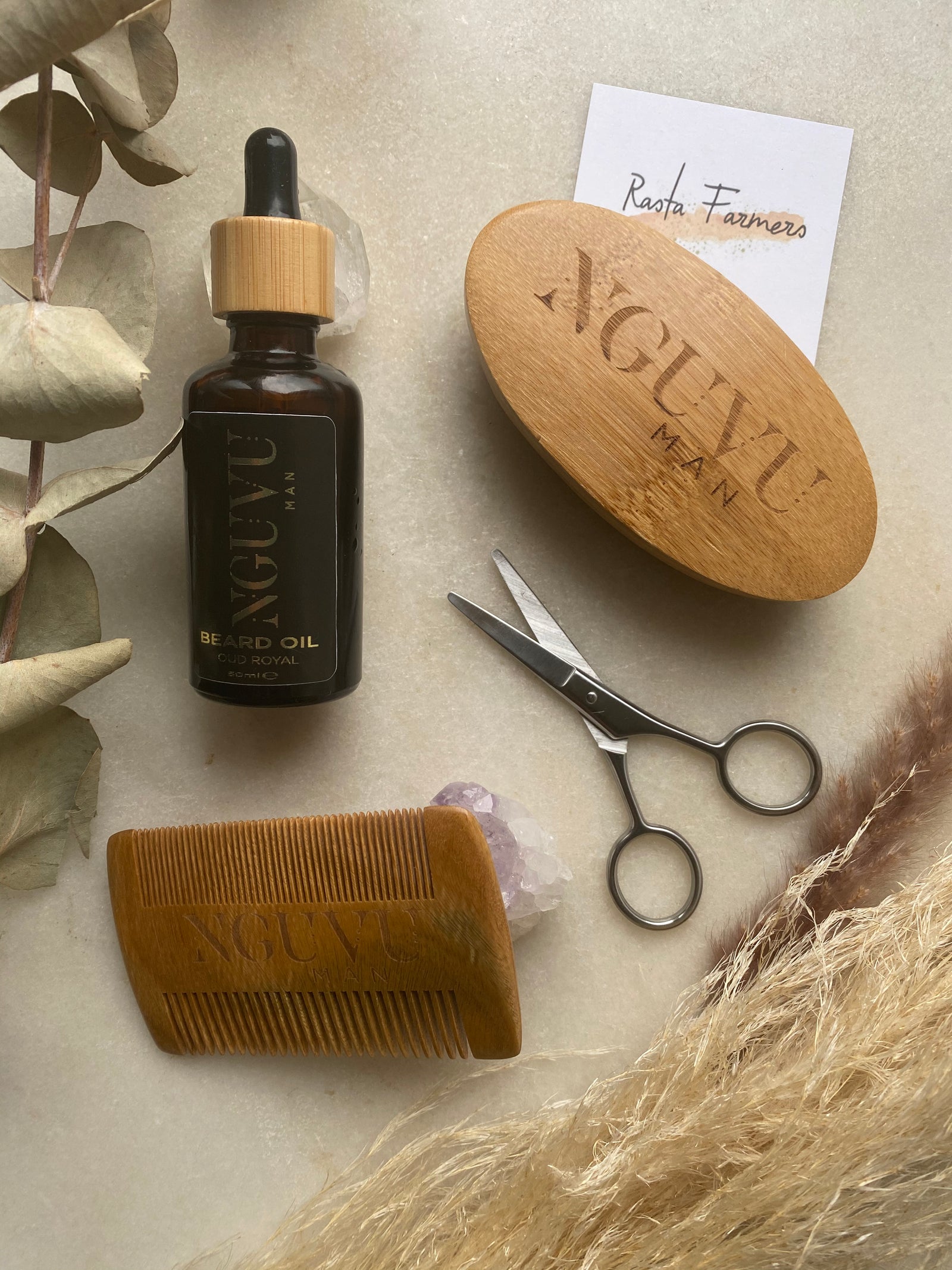 Nguvu Sheacare Skincare - Men's Beard Grooming Kit