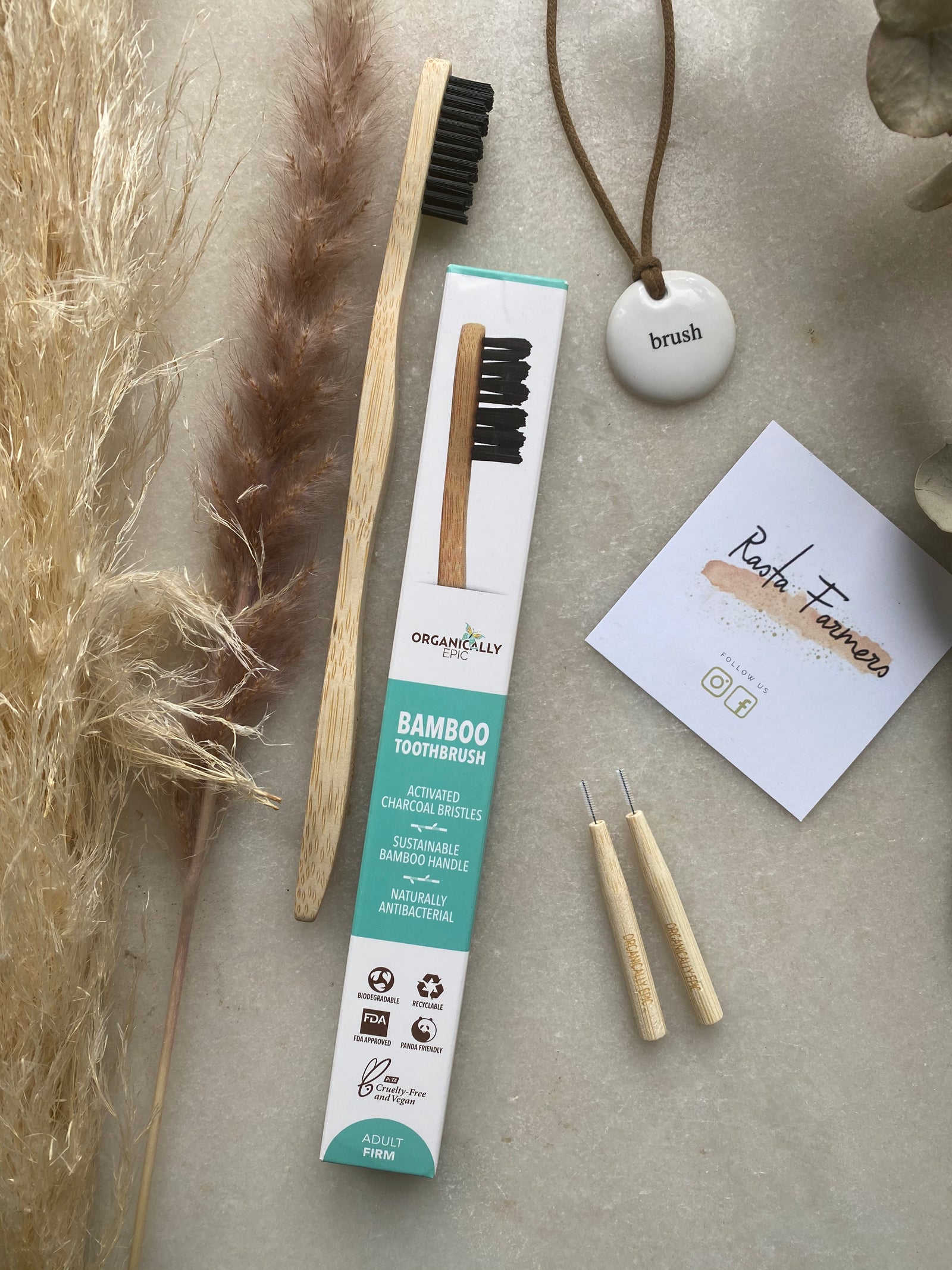 Organically Epic - Bamboo Adults Charcoal Toothbrush