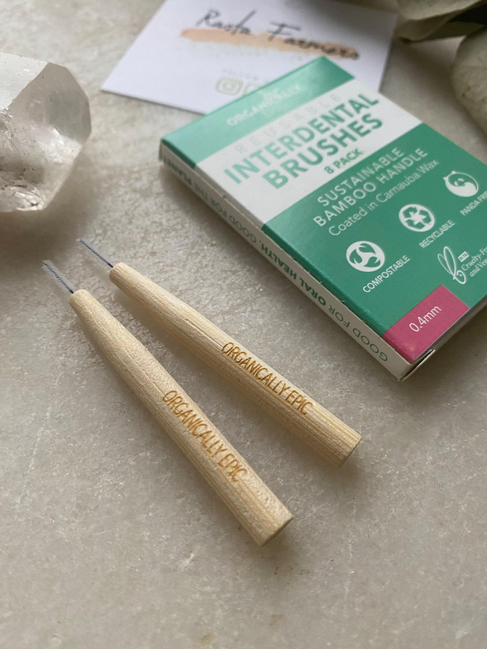 Organically Epic - Bamboo Interdental Brushes - 0.4 x 8 Pack