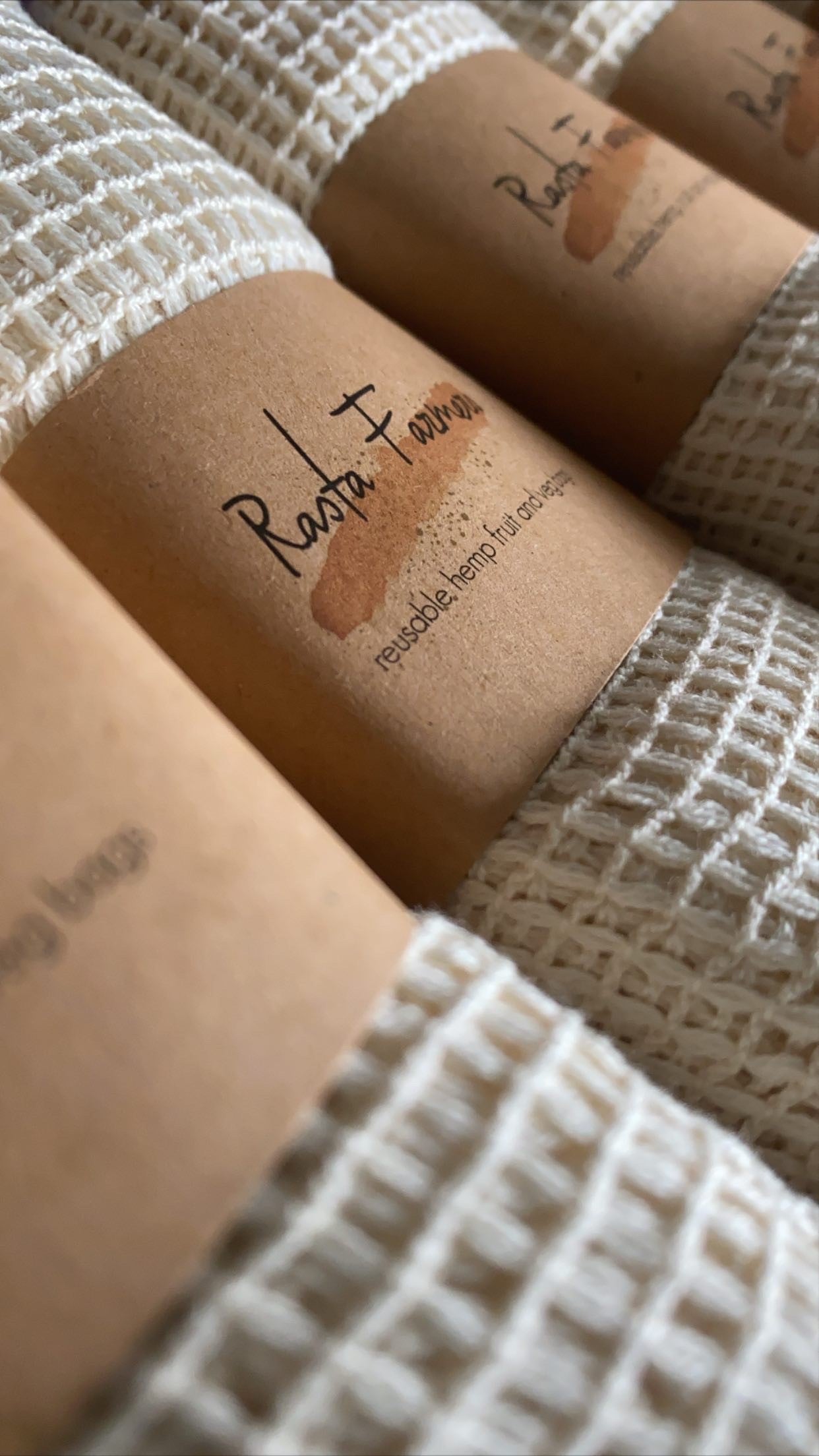 Hemp Organic Produce Bags - 3 Pack