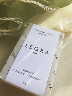 LEGRA - Seaweed, Eucalyptus & Peppermint - Soap Bar