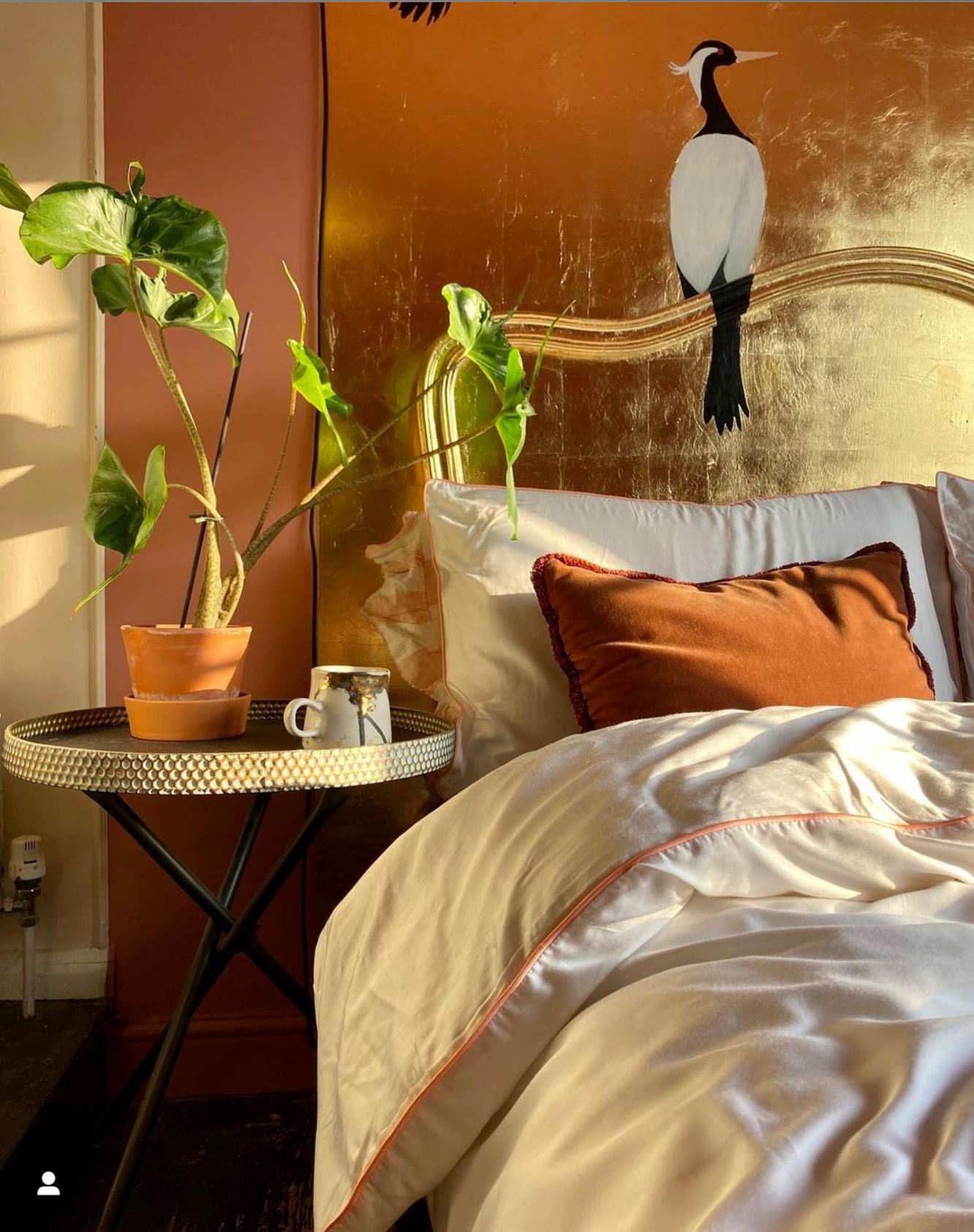 4 Piece 100% Organic Luxurious Bamboo Bedding - Tangerine Dreams