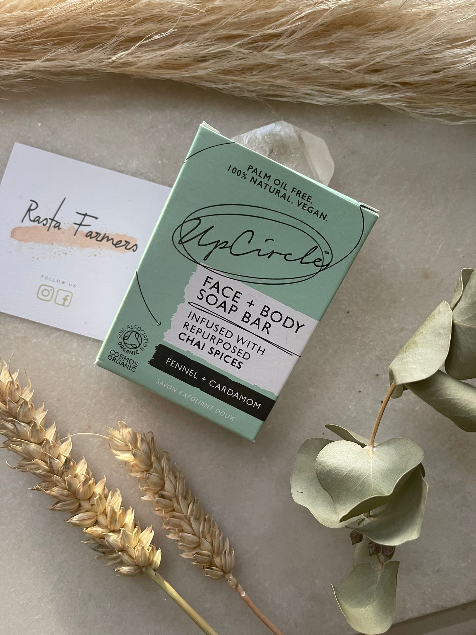 UpCircle - Face & Body Soap Bar - Fennel & Cardamom