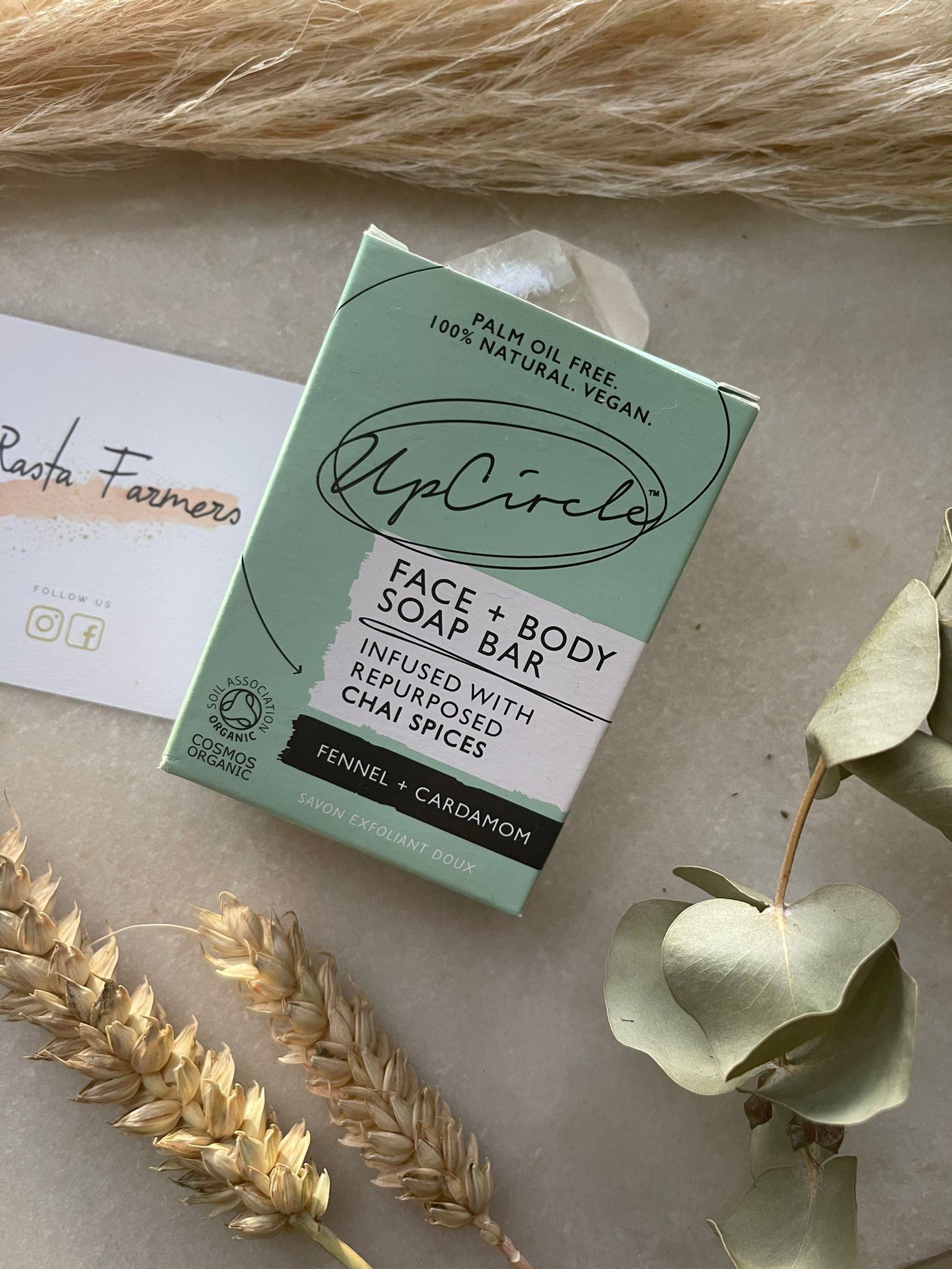 UpCircle - Face & Body Soap Bar - Fennel & Cardamom