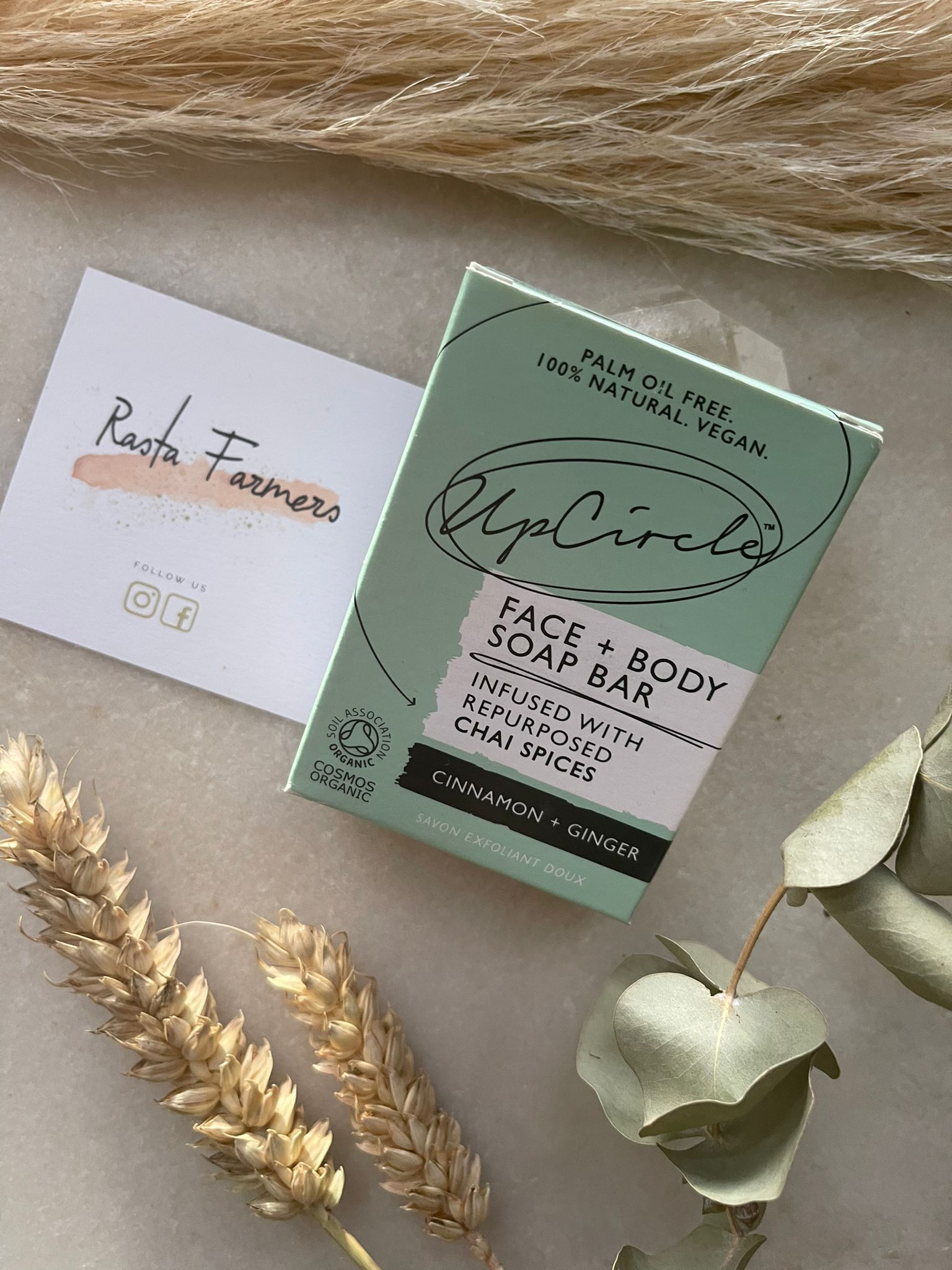 UpCircle - Face & Body Soap Bar - Cinnamon & Ginger