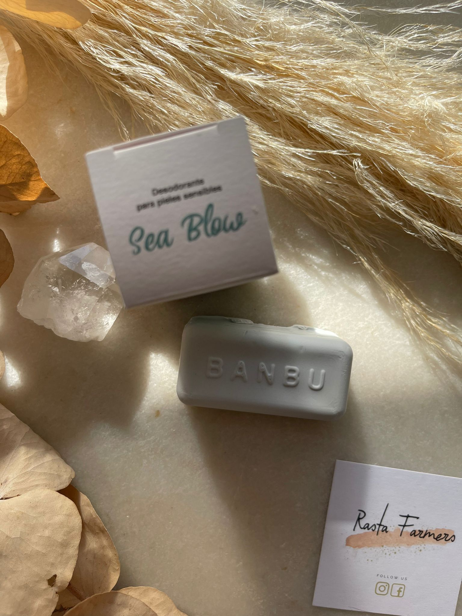 BANBU - Solid Natural Deodorant - Sensitive Skin - Sea Blow