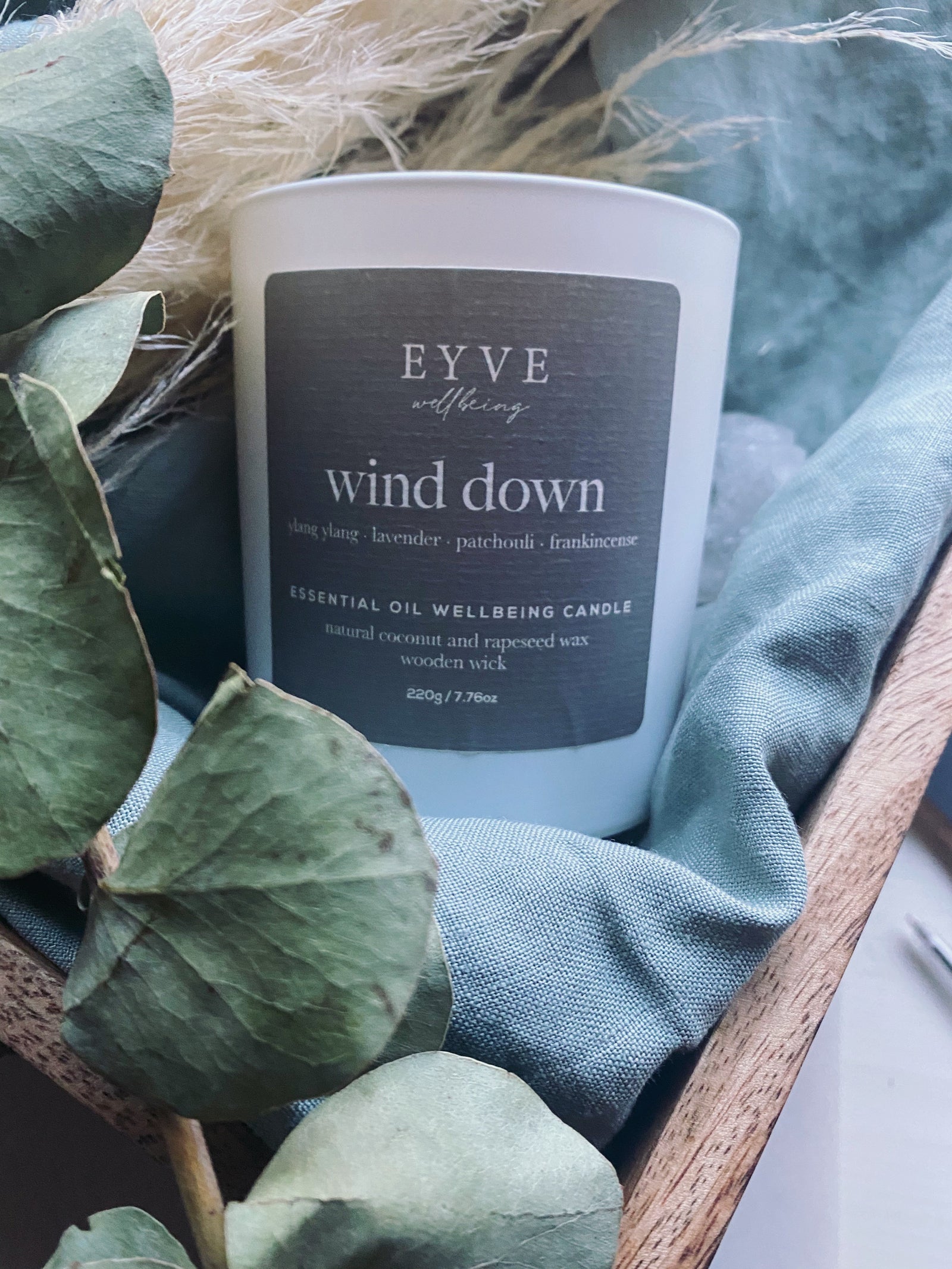 EYVE Wellbeing - Wind Down Essential Oil Wellbeing Candle