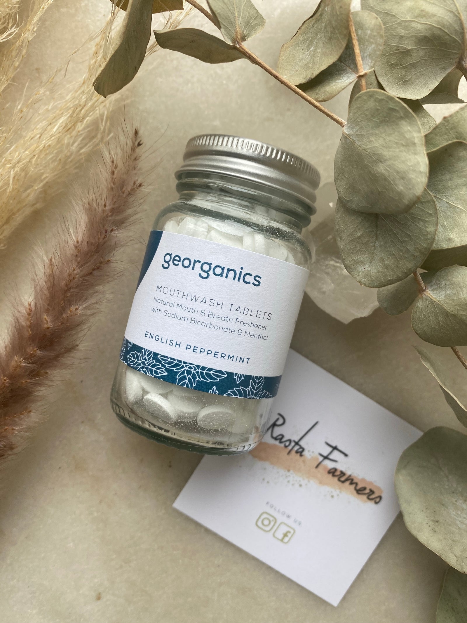 Georganics - Mouthwash Tablets - English Peppermint - 180 Tablets