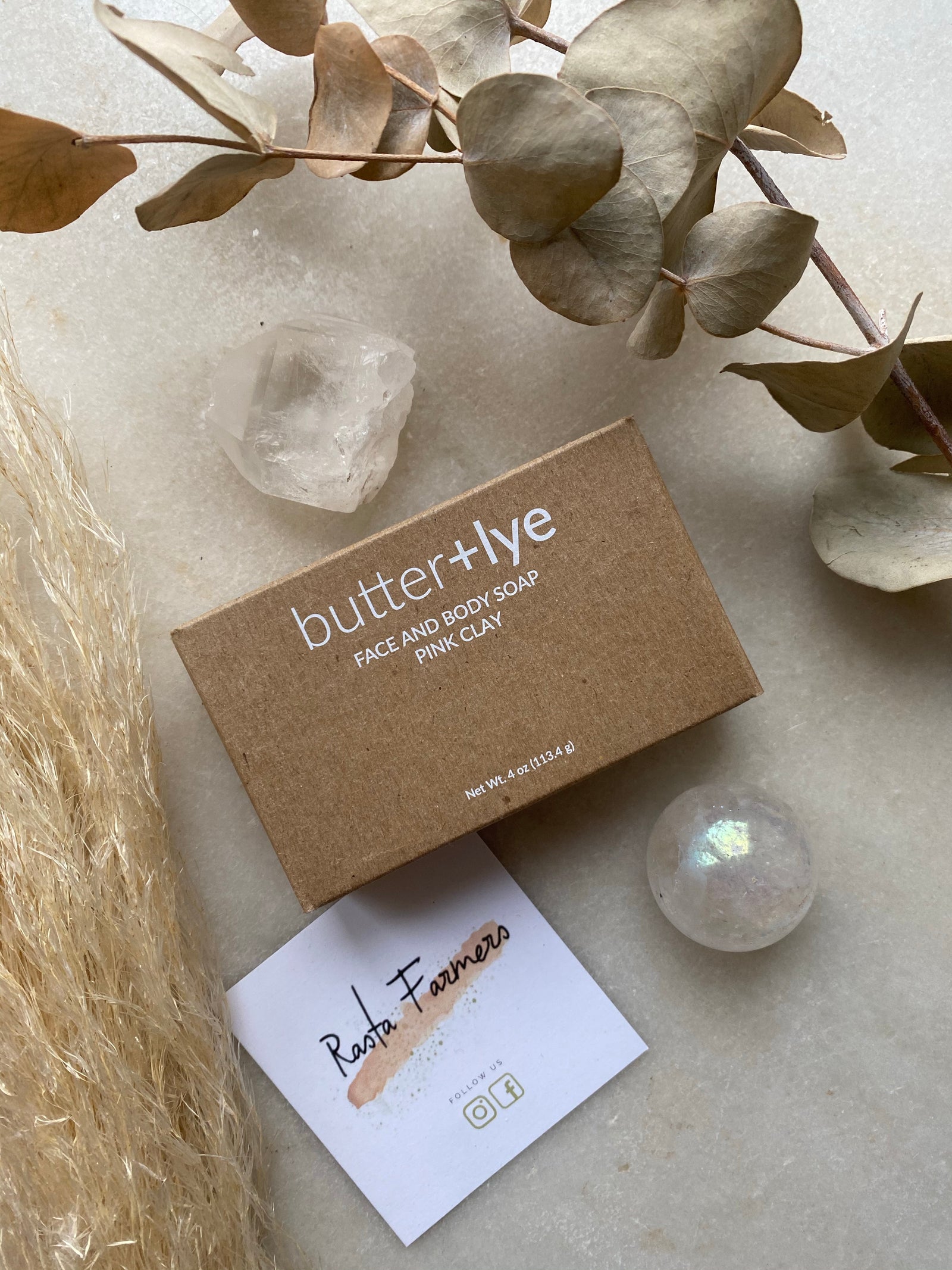 Butter + Lye - Pink Clay Face & Body Soap