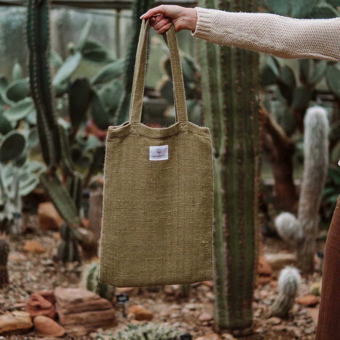 Hemp & Hope - Reusable Tote Bag - Khaki