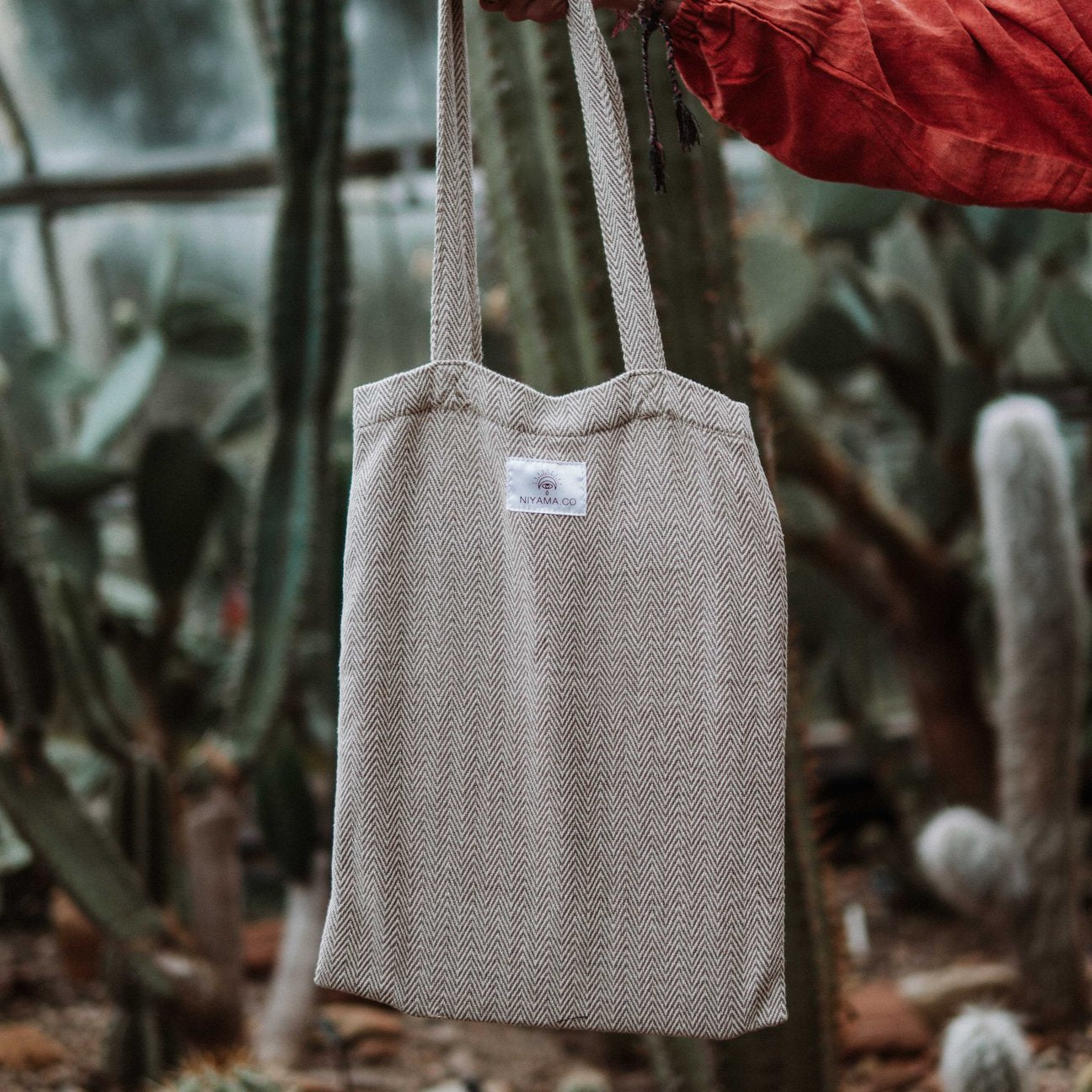 Hemp & Hope - Reusable Tote Bag - Grey
