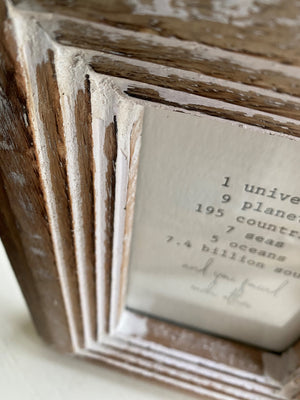 Rustic Shabby Chic Photo Frame - 4 X 6 Inches